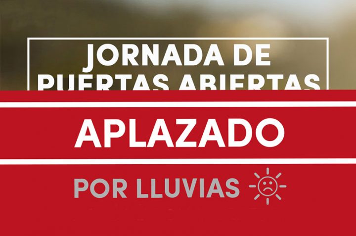 Cambio de fechas para la Jornada de Puertas Abiertas